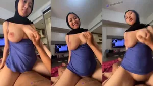 Goyangan Ukhti Hijab Toge Baju Ungu