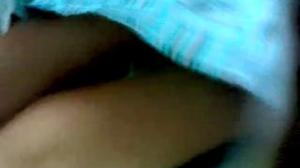 Intip Celana Dalam Supermarket-rok Hijau Toska Corak