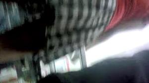 Intip Celana Dalam Supermarket-rok Kotak Hitam Putih