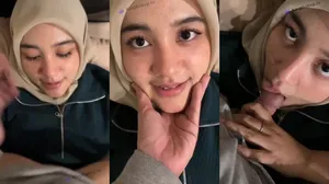 Jilbab Cantik Sepong Kontol Sambil Dirty Talk