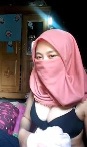 Jilbab Pink Stress